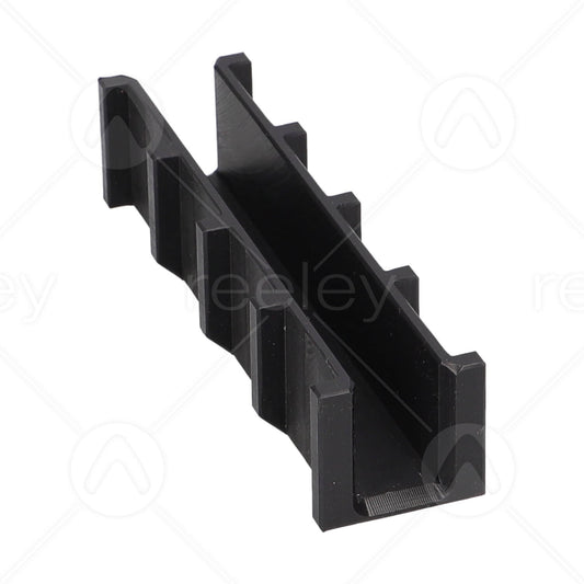 130mm Long Polyethylene Ribbed Guide Shoe Liner to Suit 16mm Guide Rail