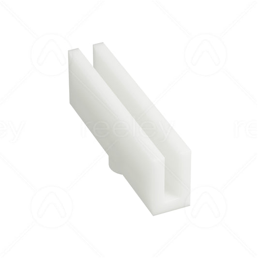 80mm Polyethylene Long Fixed Guide Shoe Liner to Suit 6mm Guide Rail