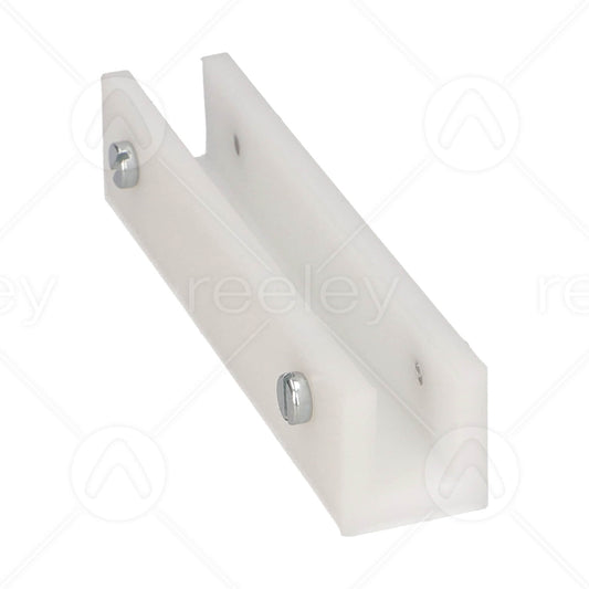 140mm Polyethylene Long Guide Shoe Liner to Suit 16mm Guide with M6 Screws