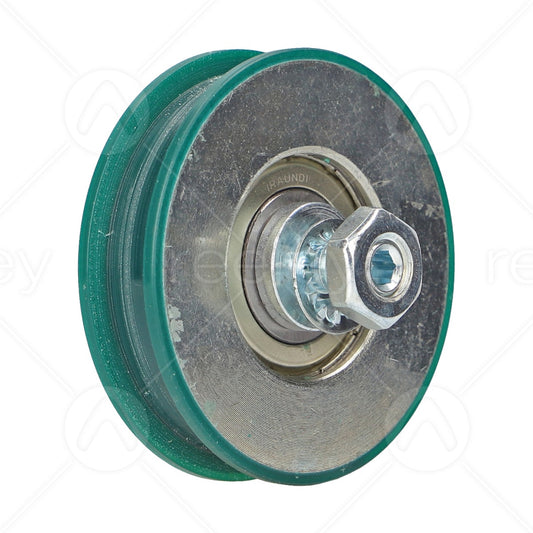 Steel Hanger Roller with Nylon Tyre & M10 Concentric Pin (Flat Track)