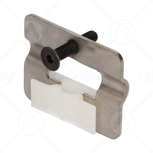 Mild Steel Door Shoe with Nylon Butterfly Gib for 50/11 Glass Doors