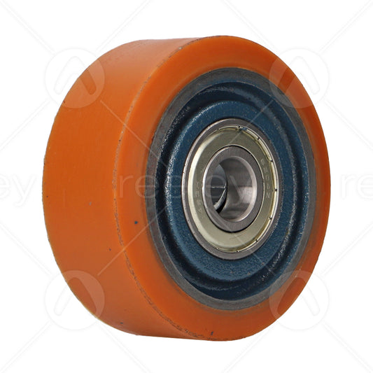 Polyurethane Guide Roller (100mm OD) with Cast Iron Core
