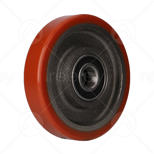 Polyurethane Guide Roller (125mm OD) with Cast Iron Core