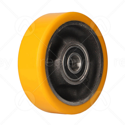 Polyurethane Guide Roller (100mm OD) with Cast Iron Core