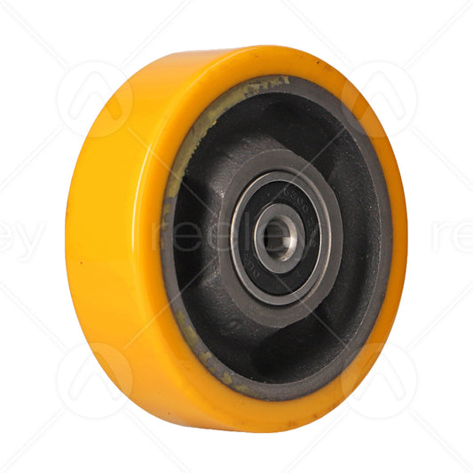 Polyurethane Guide Roller (100mm OD) with Cast Iron Core
