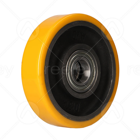 Polyurethane Guide Roller (125mm OD) with Cast Iron Core
