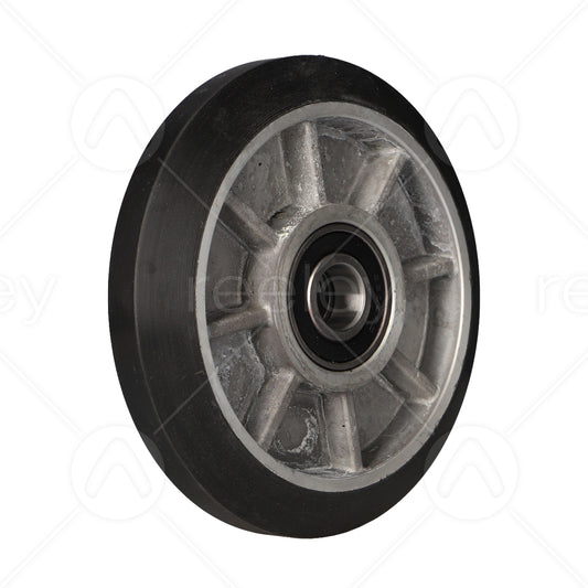 Neoprene Face & Side Guide Roller (152.4mm/6" OD) with Aluminium Core