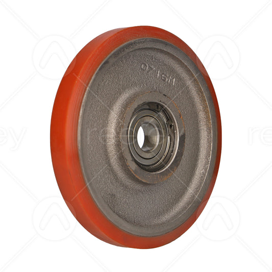 Polyurethane Guide Roller (150mm OD) with Cast Iron Core