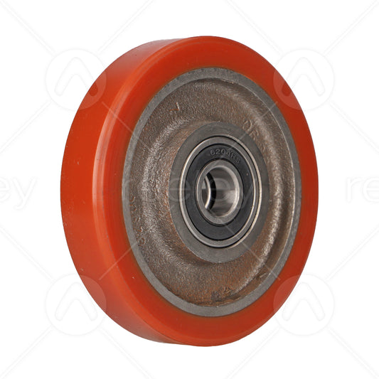 Polyurethane Guide Roller (130mm OD) with Cast Iron Core
