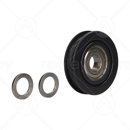 Nylon Door Hanger Roller & 2 Spacer Washers (Curved Track)