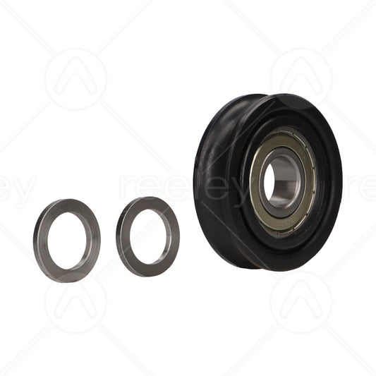 Nylon Door Hanger Roller & 2 Spacer Washers (Curved Track)