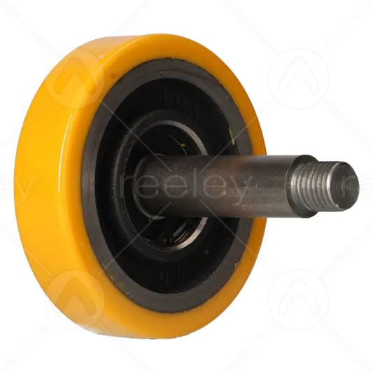 Polyurethane Guide Roller (80mm OD) & Pin for Gearless Lift with Cast Iron Core
