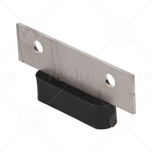 Stainless Steel Door Shoe with Nylon Gib (Central Opening)