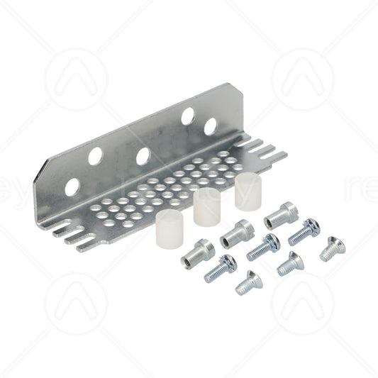 Mild Steel Universal Bracket with 3 Nylon Rollers (11mm OD) & Fixings