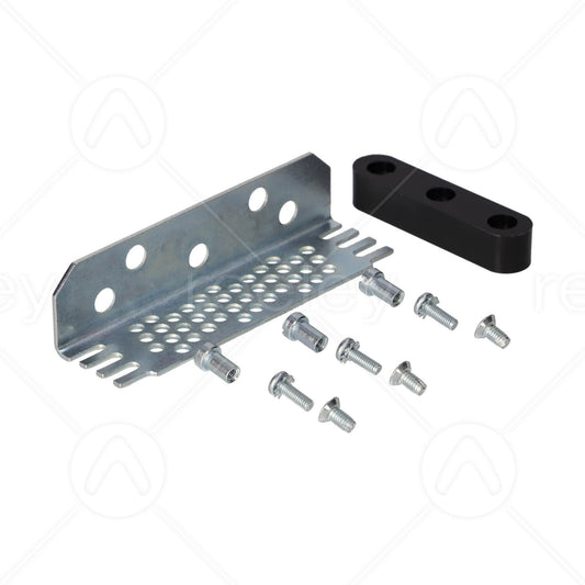Mild Steel Universal Bracket with Nylon Gib (16mm Wide) & Fixings
