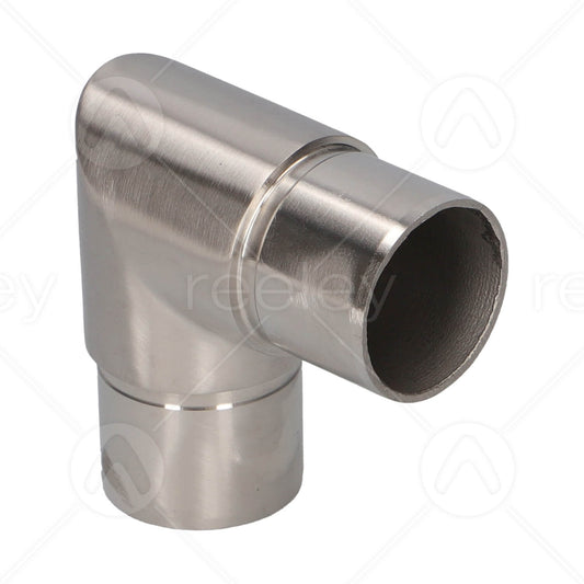 Stainless Steel Handrail Right Angled Elbow (42.4mm)