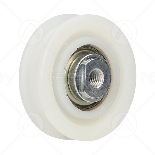 Nylon Door Hanger Roller with M8 Tapped Insert (Flat Track)