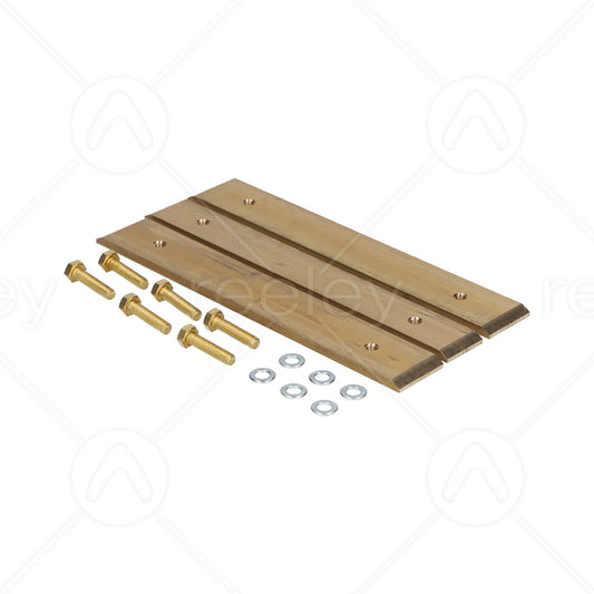 200mm Long Brass Guide Shoe Liners to Suit 16mm Guide Rail (T305)