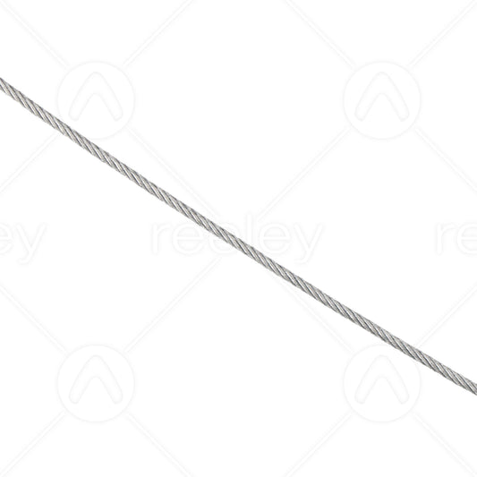1.2mm 7x7 Galvanised Steel Aircord (per metre)