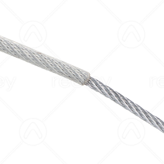 3mm 7x7 Galvanised Steel Aircord with PVC Coating (per metre)