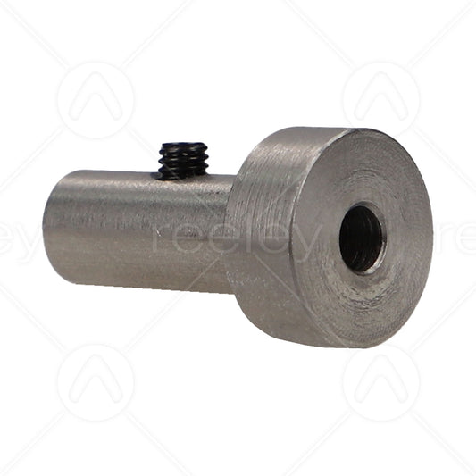 Plain 'T' Shaped Aircord End To Suit 3mm Aircord (Complete with Grubscrew)