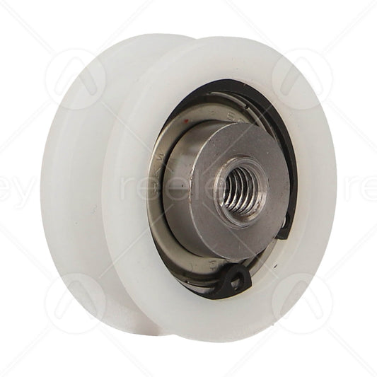 Nylon Door Hanger Roller with M8 Tapped Insert (Flat Track)