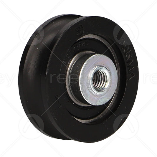 Nylon Door Hanger Roller with M8 Tapped Insert (Curved Track)