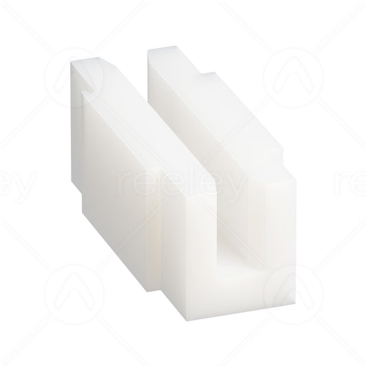 60mm Long Nylon Counterweight Guide Shoe Liner to Suit 6mm Guide Rail