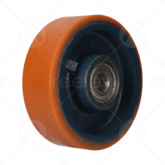 Polyurethane Guide Roller (150mm OD) with Cast Iron Core