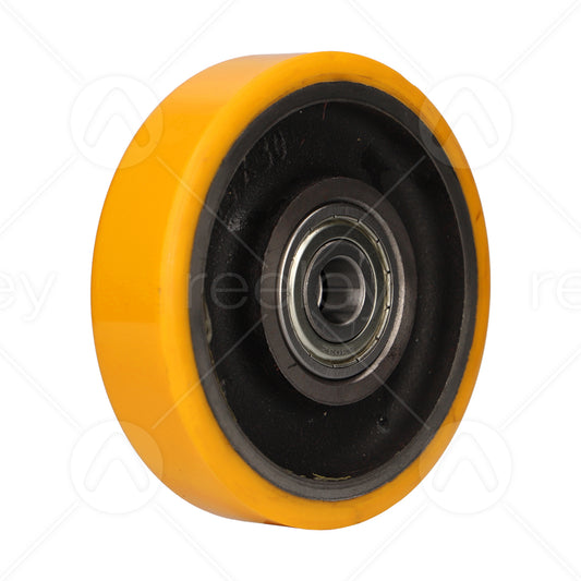 Polyurethane Guide Roller (125mm OD) with Cast Iron Core