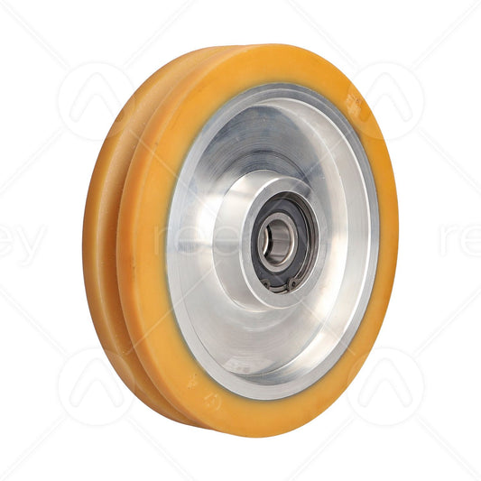 Vulkollan® Guide Roller (180mm OD) VU 80° with Aluminium Core