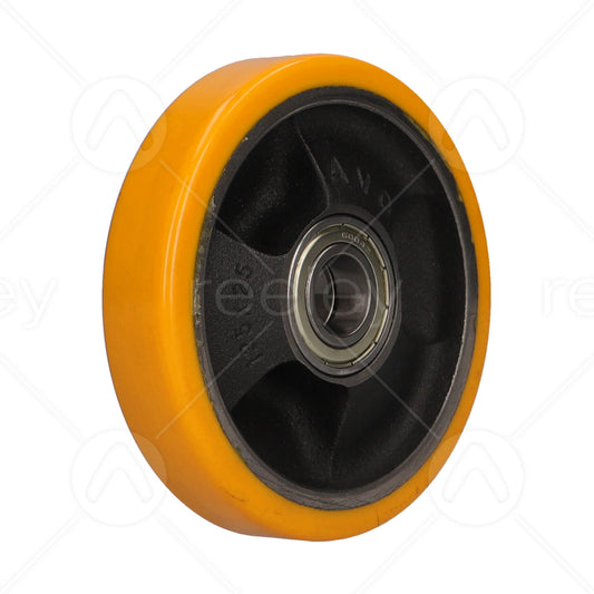 Polyurethane Guide Roller (125mm OD) with Cast Iron Core