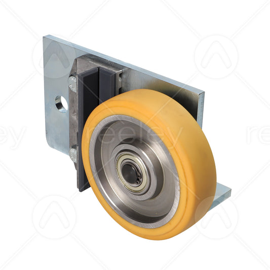 Guide Roller L Frame Assembly (1 Roller 150mmx40mm) (Heavy Load Roller)