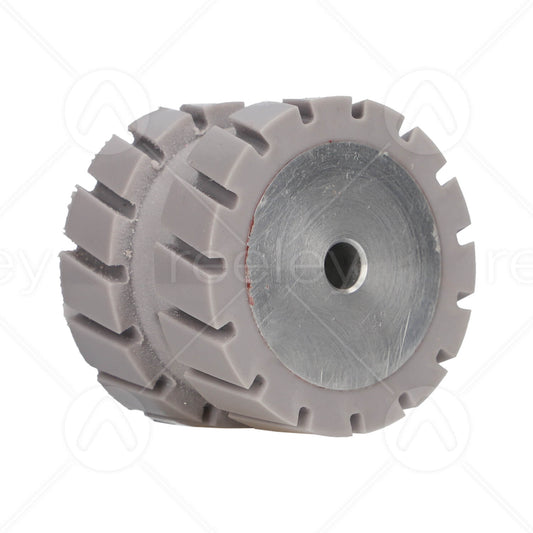 Polyurethane Spiral Grooved Hoist Roller (65mm OD) with Steel Core