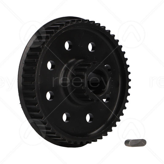 Nylon Toothed Reduction Pulley (with Keyway & Key)