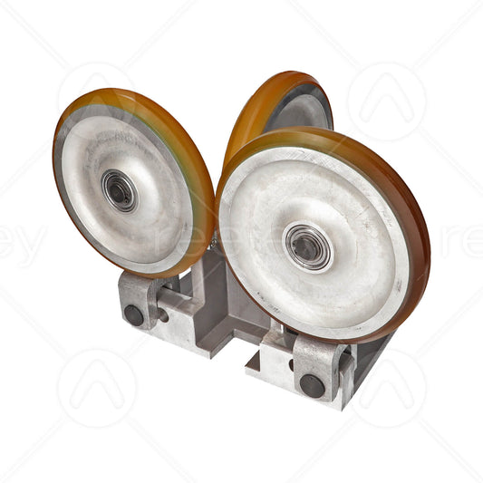 Spring Loaded Guide Roller Assembly (2 Side Rollers 150x30, 1 Face Roller 150x30)