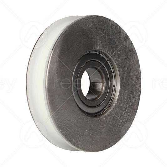 Steel Door Hanger Roller with Nylon Tyre Fitted with SKF Bearings (Flat Track)