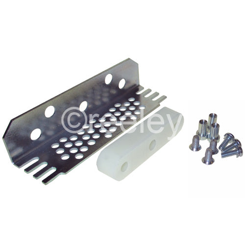 Mild Steel Universal Bracket with Nylon Gib (17mm Wide) & Fixings
