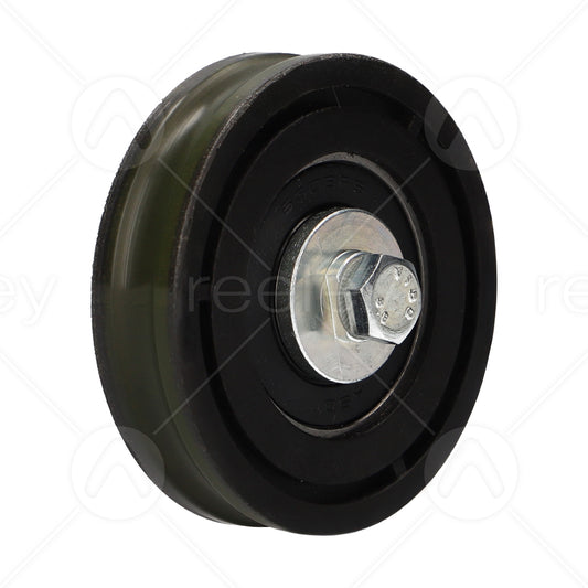 Nylon Door Hanger Roller with M8 Threaded Insert (Curved)