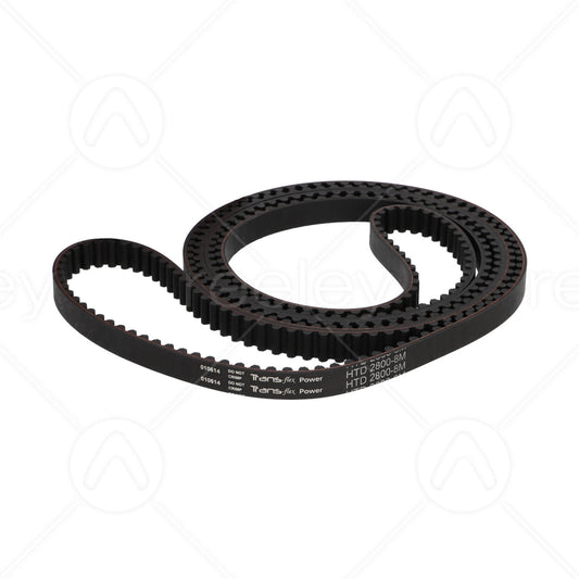 Black Toothed Belt (HTD 2800-8M) (15mm Wide)