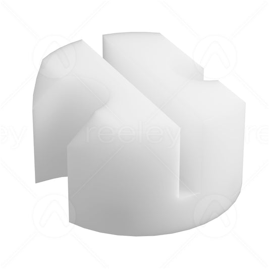 81mm Long Wittur Polyethylene Round Guide Shoe to Suit 9mm Guide
