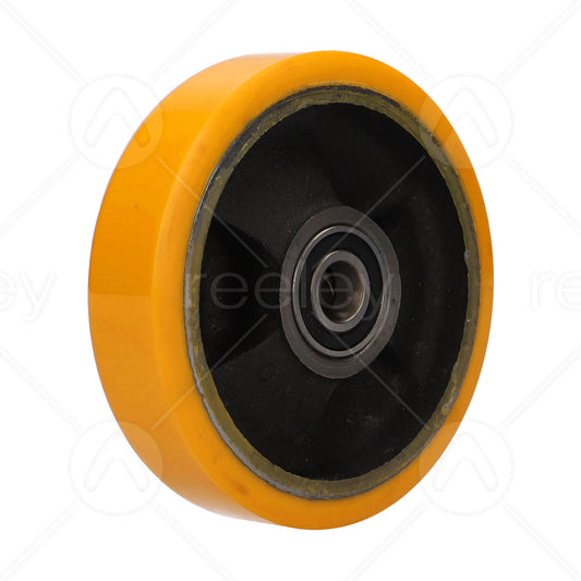 Polyurethane Guide Roller (125mm OD) with Cast Iron Core