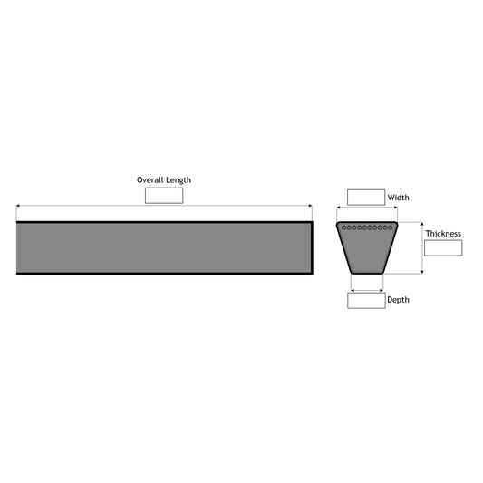 V Belt Template
