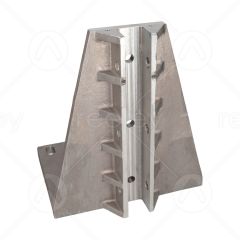 300mm Long Aluminium Guide Shoe (Right Angle) 