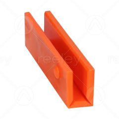 100mm Long Polyethylene Guide Shoe Liner to Suit 9mm Guide Rail