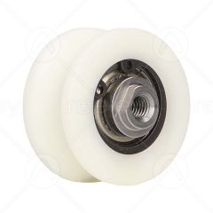 Nylon Door Hanger Roller with M6 Threaded Insert (V Track)